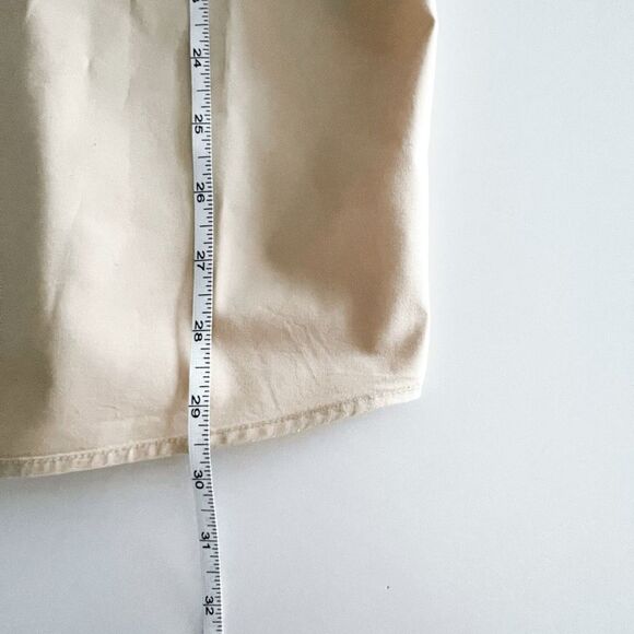 Panhandle Slim Mens Dress Shirt Long Sleeve Button Down Cotton Solid Tan Large - Picture 5 of 7